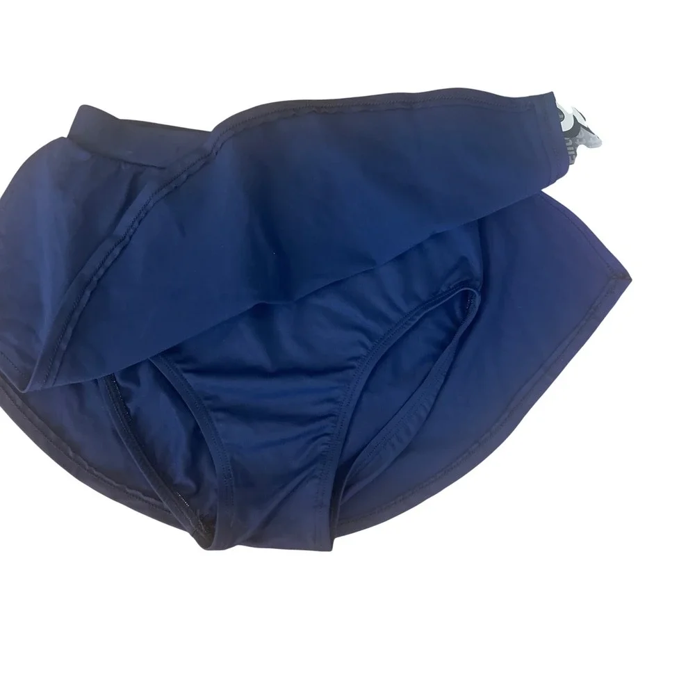 GK Elite Sportswear Navy Blue Gymnastics Dance Skort Chlid‎ Large NWT